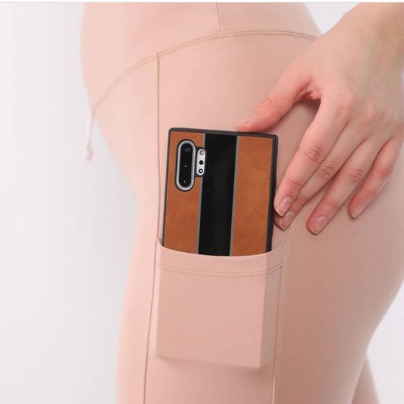 CM Fashion Womens Skin Color Leggings, With Pockets - Picture 3 of 9